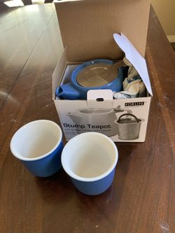 Stump teapot FOR LIFE brand with 2 cups