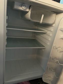 White Mini Fridge with Freezer Compartment