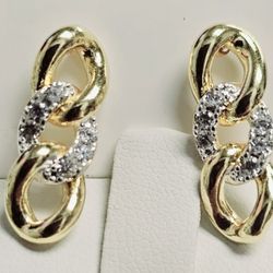 Cuban Link Dangling Earrings 
