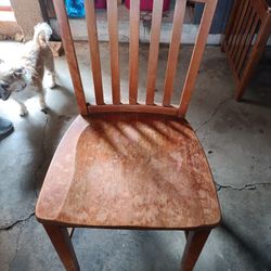 Antique Solid Wood Dining Chair 