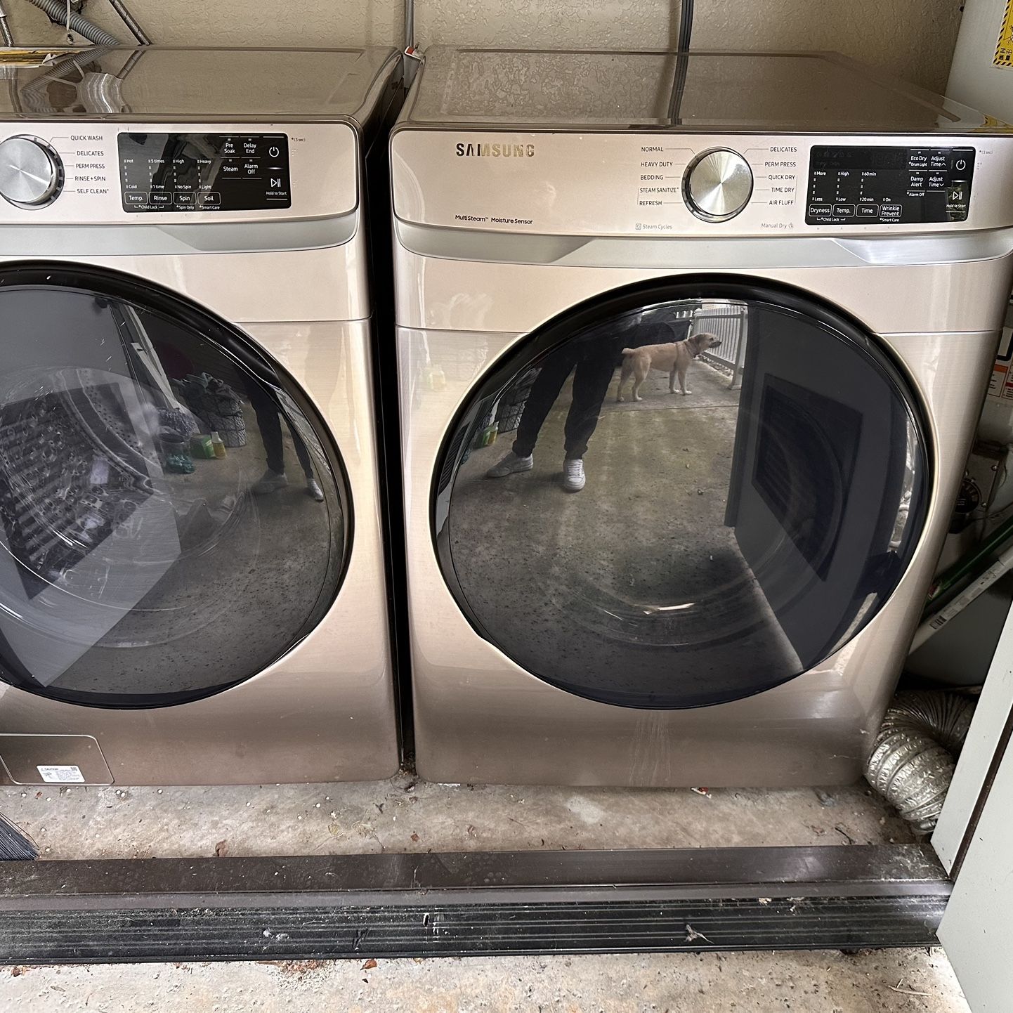 Samsung - Washer and Dryer - Champagne