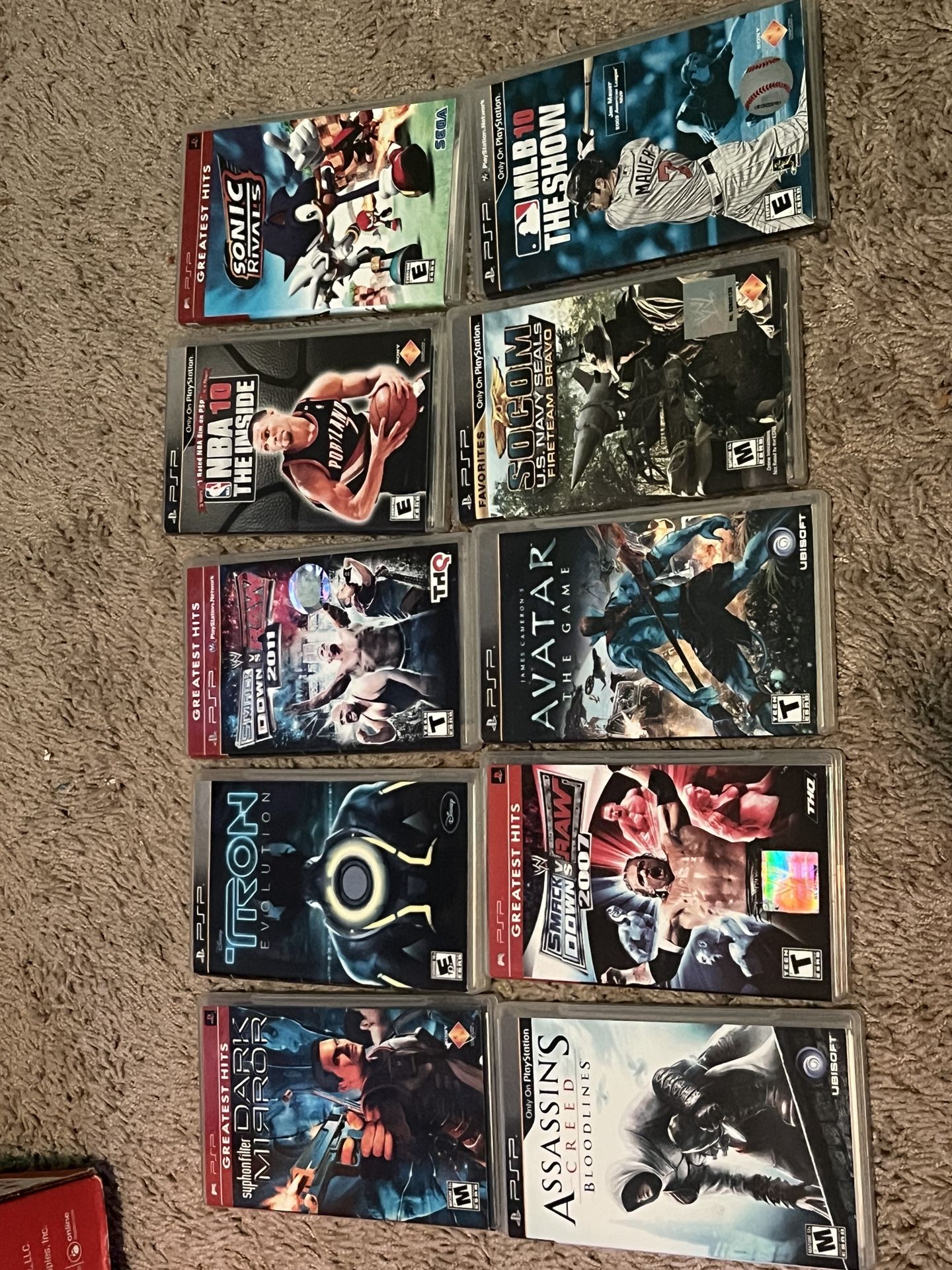 PSP Games Bundle (10 Total)