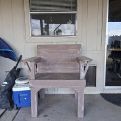 Custom Made 2x4 Wood Patio Furniture Light Brown 