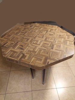 Octagonal wooden table