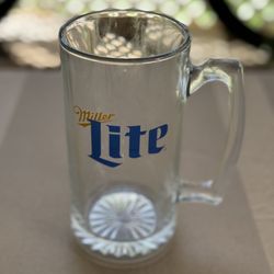 Miller Lite Glass Mugs 16oz