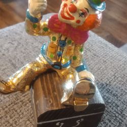Ron Lee Pewter Vintage Clown Figurine Statue 