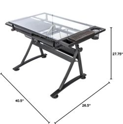 Glass Hobby/working desk and chair