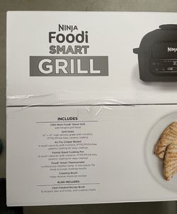 Ninja Foodi Smart 5-in-1 Indoor Grill with 4qt Air Fryer LG451BK