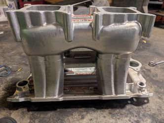 1976 Edelbrock tr1yx sbc350 Tunnel ram intake