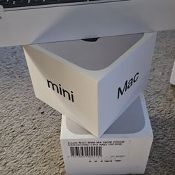 2 Mac Minis And A TOUCH iD KY BOARD
