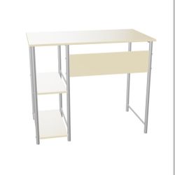 Mainstays Metal Student Computer Desk, White


