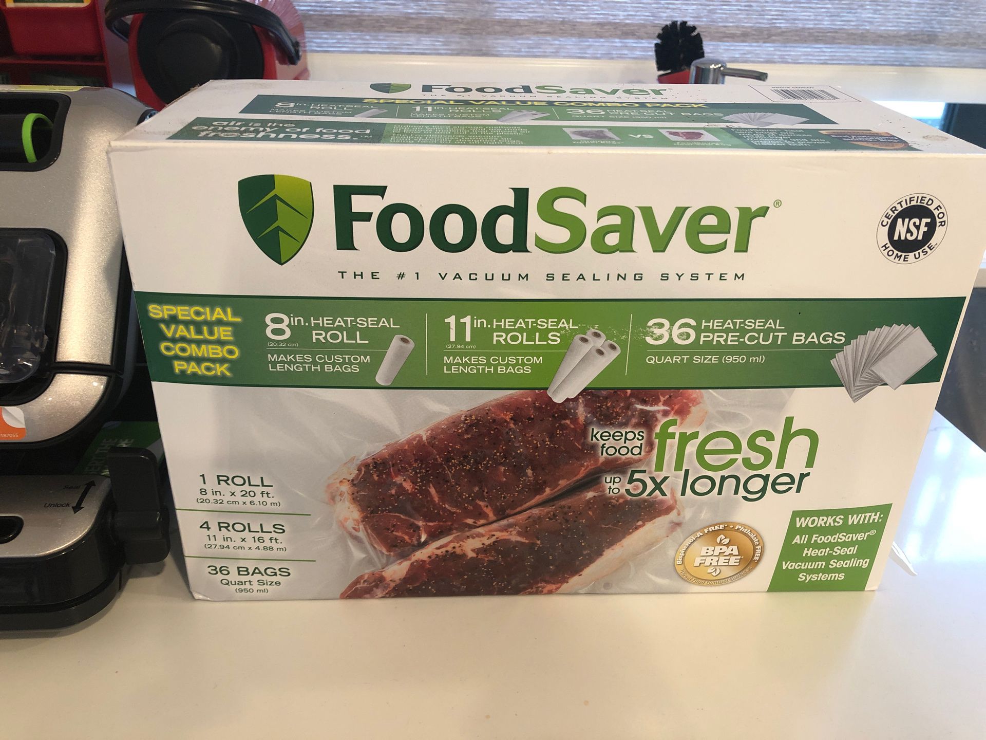 Food saver vacuum sealer system