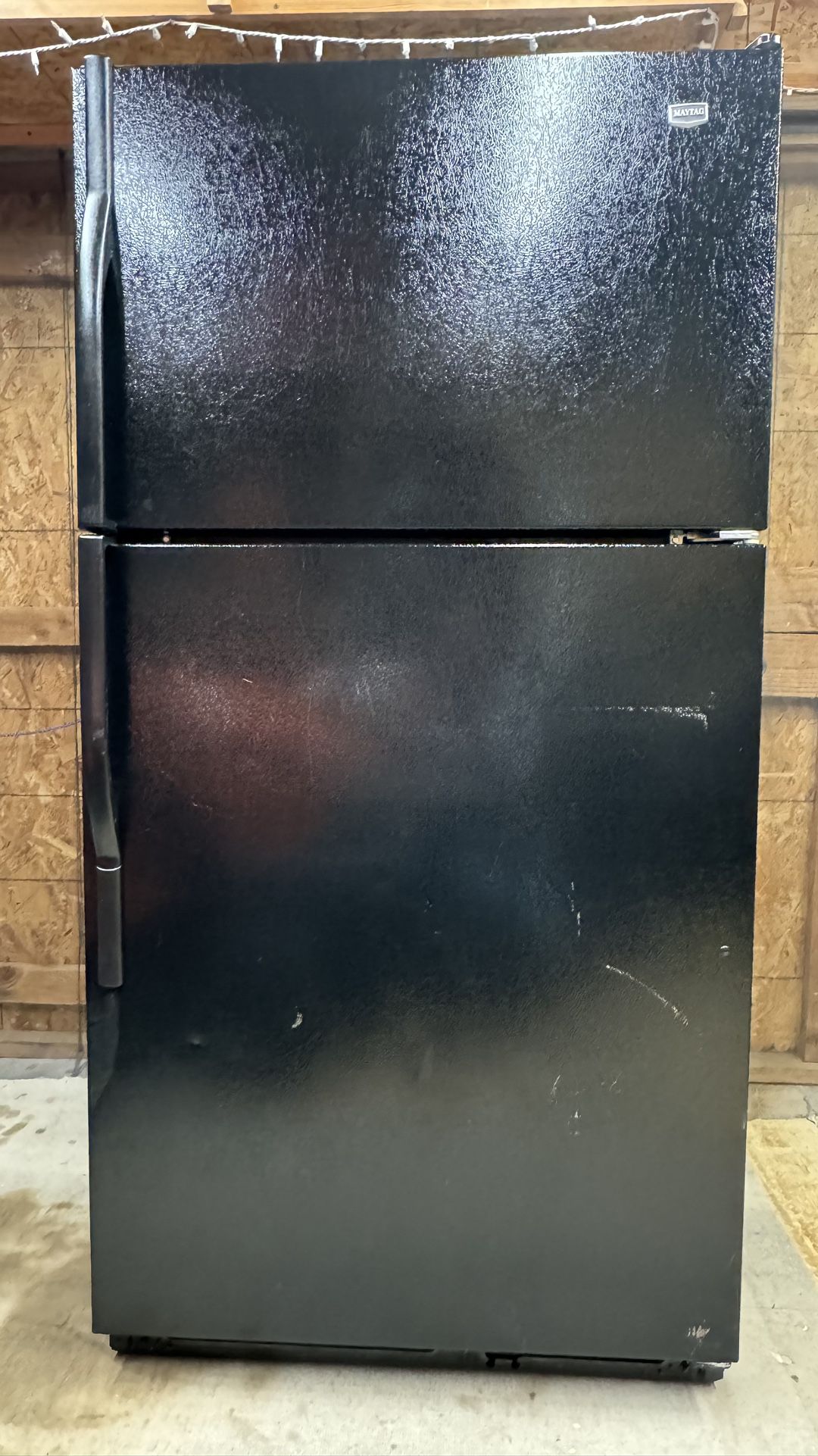 Maytag Black Refrigerator 