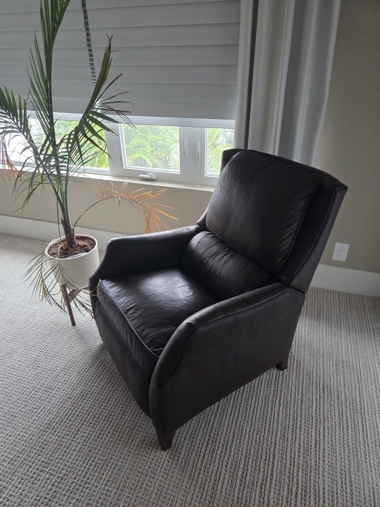 Arhaus recliner chair couch pure leather 