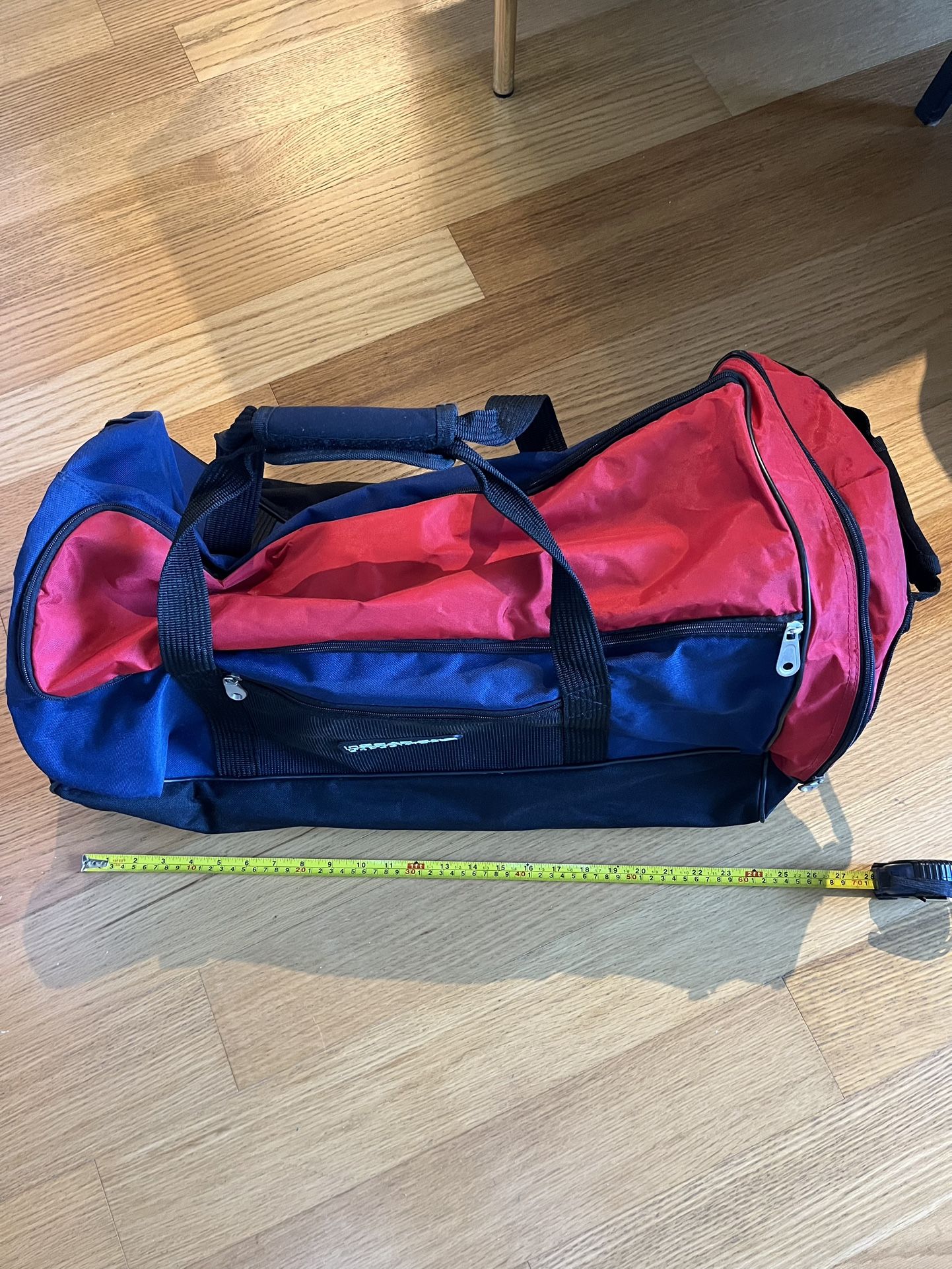 Travel Luggage with Wheels 28 inch Red/Navy