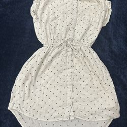 Juniors XS White/black Dress