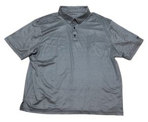 Reebok Golf Polo Shirt Men’s XXL Grey Black Activewear Casual Preppy