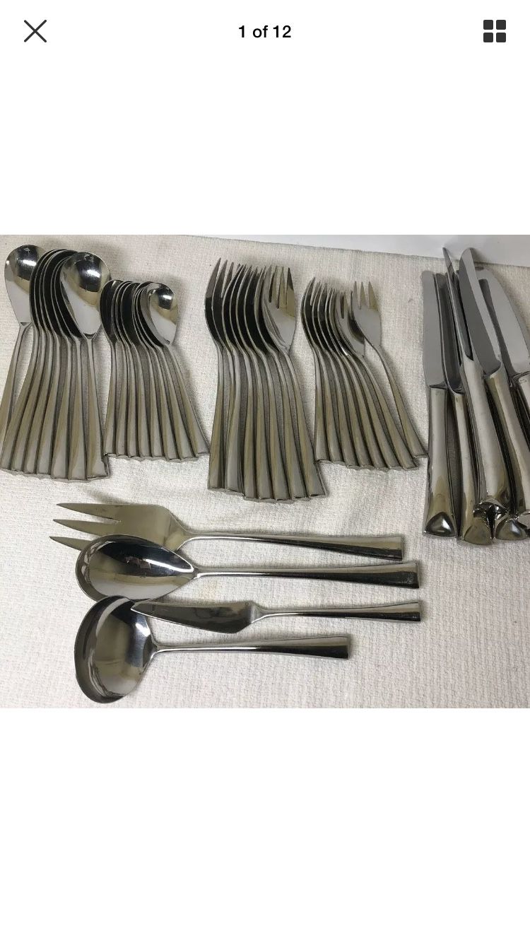 Supreme Cutlery Towle Japan 18/8 Stainless Flatware Odd Lot 44 pcs