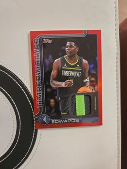Topps Anthony Edwards Game-Used Memorabilia Card