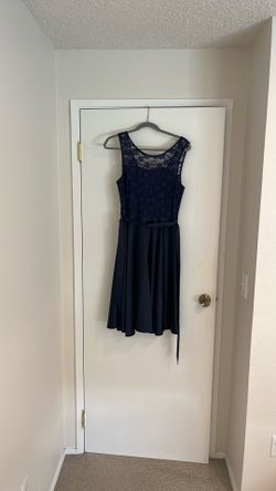 Navy blue bridesmaid dress