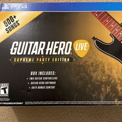 Guitar Hero Live Supreme Party Edition For PlayStation 4 