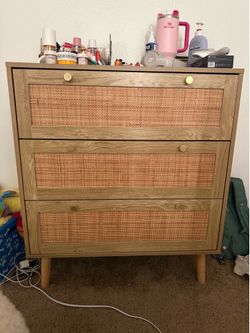 Rattan dresser
