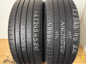 2 tires 245 45 20 Pirelli scorpion zero as high tread no repairs