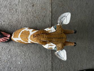 Large Hand-Beaded Giraffe Sculpture from South Africa – 21” African Art