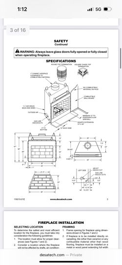 New Old Stock  36 Inch Wood 🪵 Burning 🔥 Fireplace ( Brand New ) 