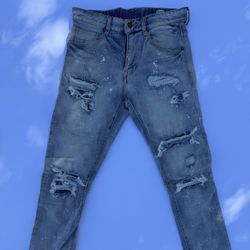 Smoke Rise Blue Skinny Jeans 