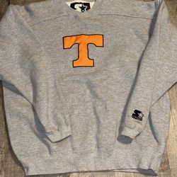 Vintage 90s Tennessee Vols Men’s Starter Gray Embroidered Sweatshirt - Large