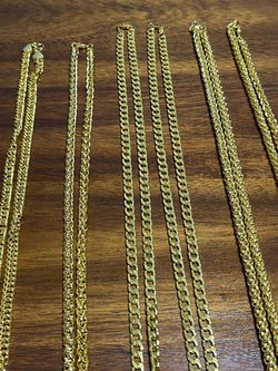 GORGEOUS 18k GOLD PLATED 28”-30” NECKLACES/ WAS $50 EACH/ NOW $20 EACH/ ONLY A FEW LEFT