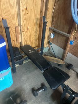 Bench and weights