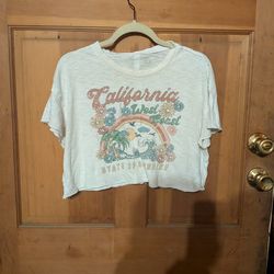 White Crop Top Size Small