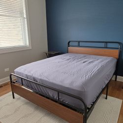 Queen Size Industrial Style Bed Frame