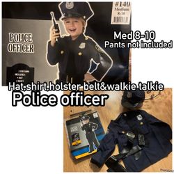 Police officer costume size 8-10 kids $10