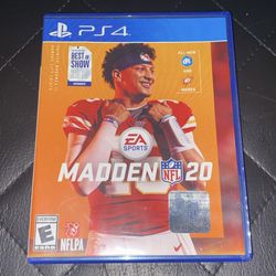 Madden NFL 20 -  PlayStation 4 (PS4 PS5)