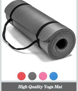LOKATSE Home All Purpose Thick Yoga Mat with Carrying Strap High Density