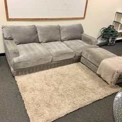 Sofa Chaise W/ Ottoman (Delivery Available)