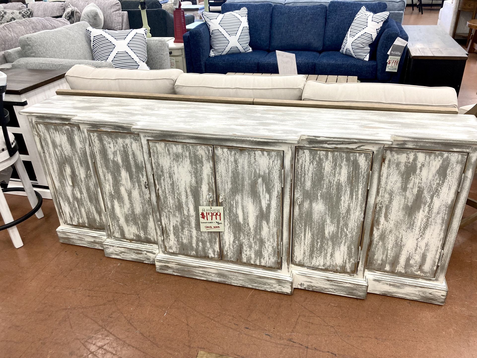 New 80” Console — SOLID WOOD