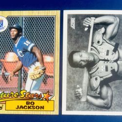 Bo Jackson Rookie Baseball Card Lot 