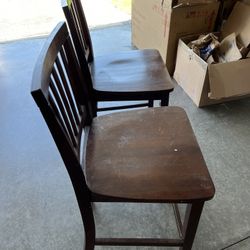 Two Bar Height Chairs $10
