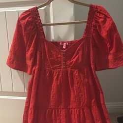 Betsy Johnson Red Dress - Medium
