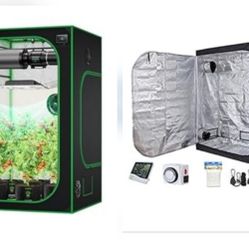 2 Indoor Plant Mylar Plant Growing Tents & All Accessories
1 Vivosun 48"×48"×80" Tent and Poles
1 Oppolite Hyrdoponic 60"×32"×80" Tent and Poles
4 Va