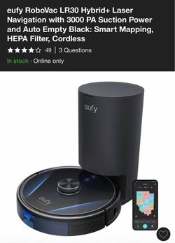 Eufy RoboVac LR30 Hybrid+ Robot Vacuum