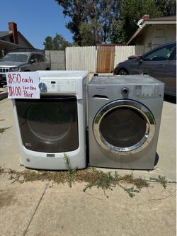 FRIGIDAIRE Washer and MAYTAG Dryer