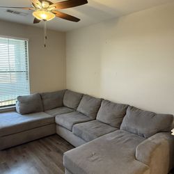 Moving Sale -  Sectional Sofa with Chaise  $600