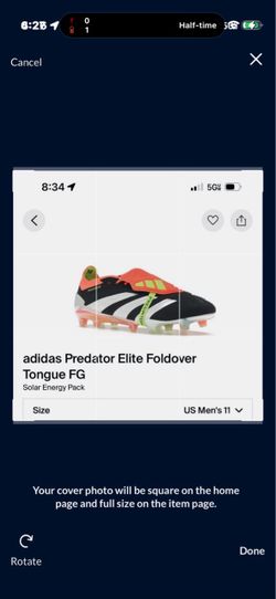 Adidas Predator Elite Foldover Tongue FG Cleats