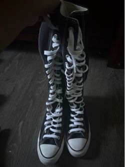 knee high converse size 8 in women