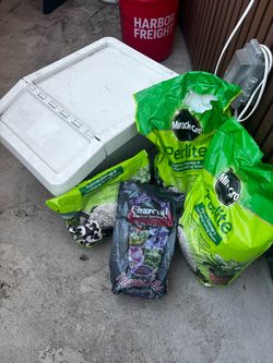 Garden Items + bin
